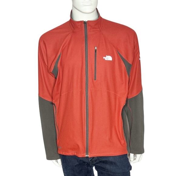 The North Face Flight Series Red Soft Shell Full Zip Jacket Windstopper XL - Picture 1 of 9